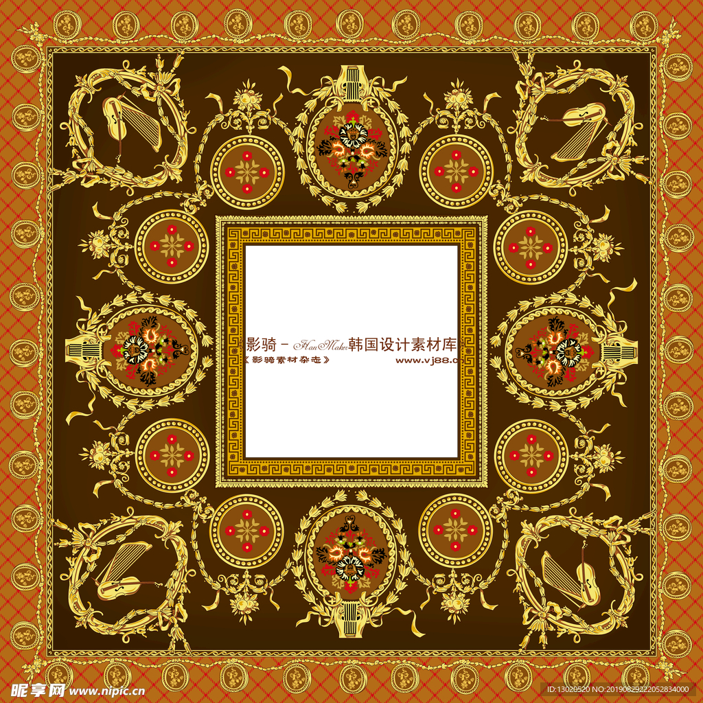 古典花紋邊框
