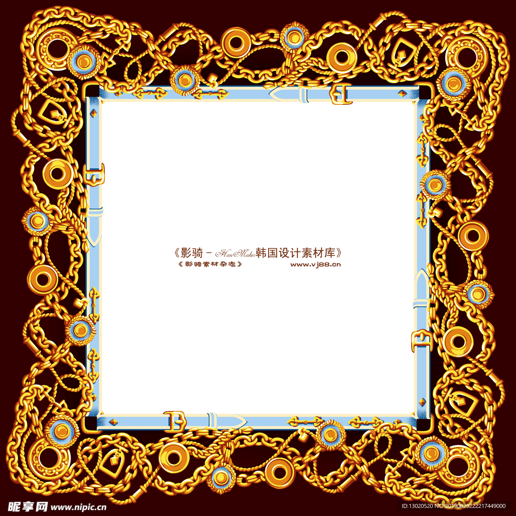 古典花紋邊框