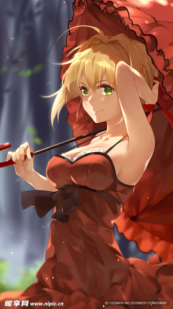 女孩卡通插畫動漫人物
