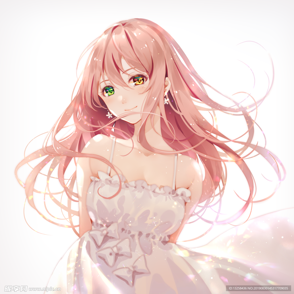 女孩卡通插畫動漫人物