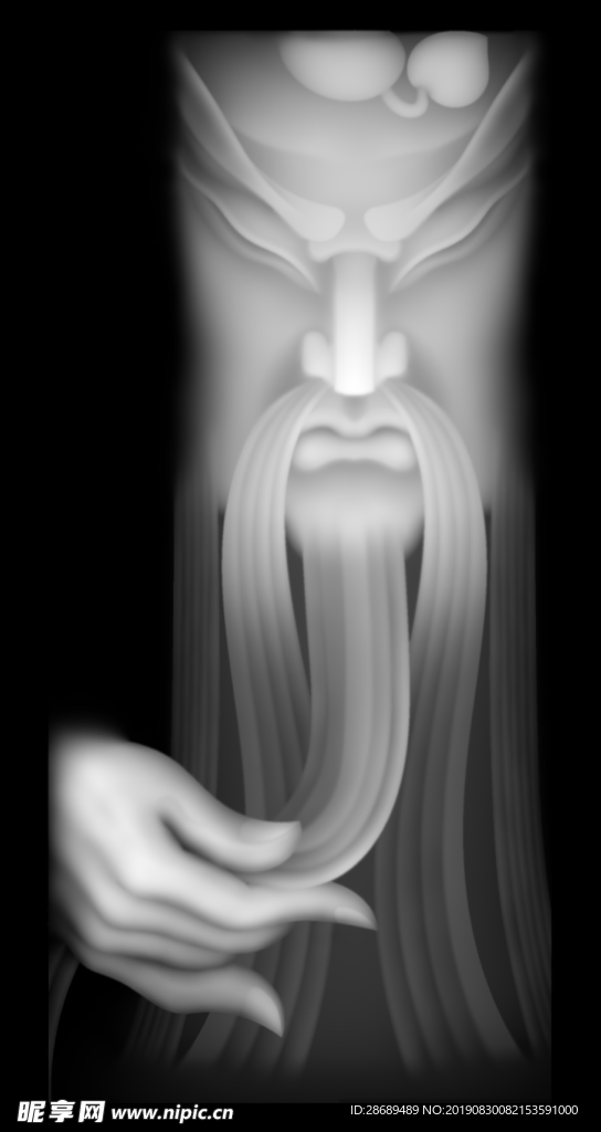 關(guān)公頭 捋須