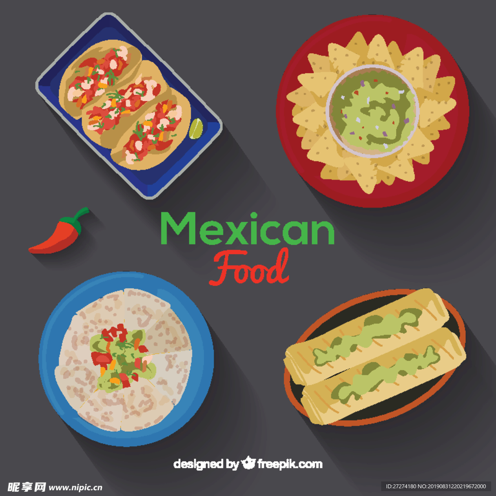墨西哥美食菜单