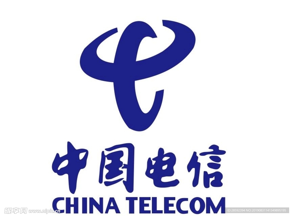 中国电信 logo 标识