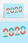 2020数字艺术字体