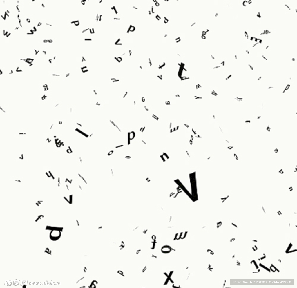 飄動字母