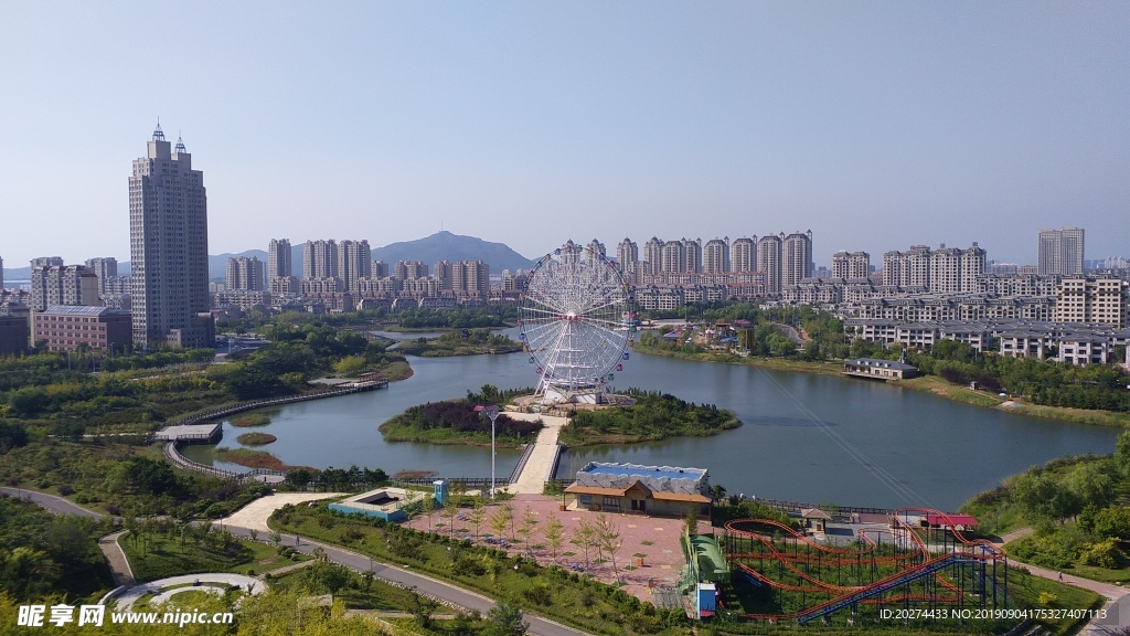大連莊河將軍湖景色