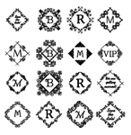 欧式花纹 标签 欧式边框 徽章