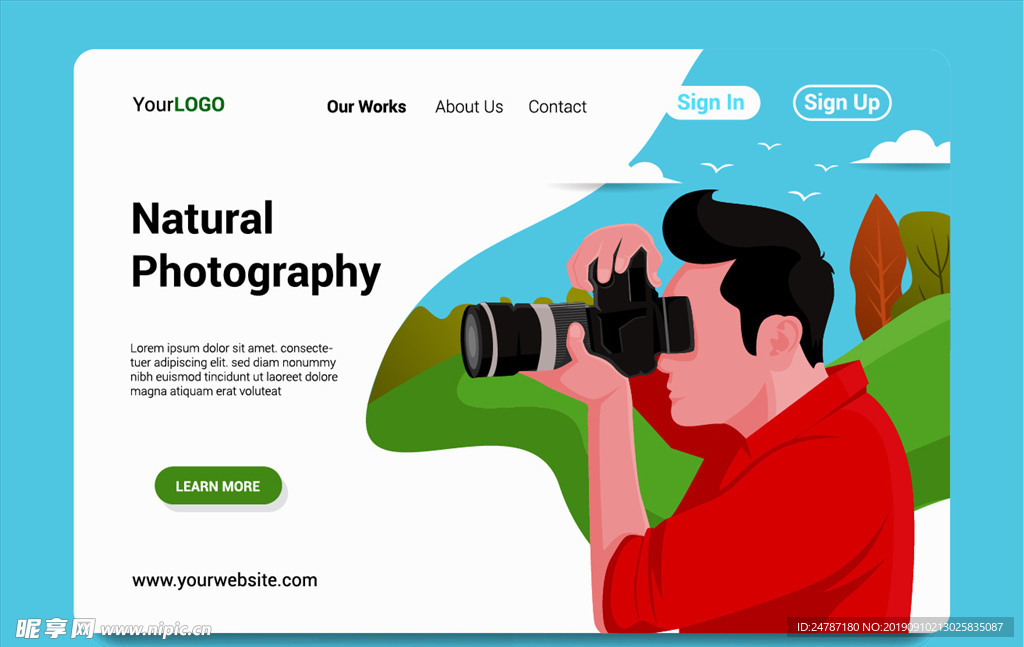 摄影师网页设计