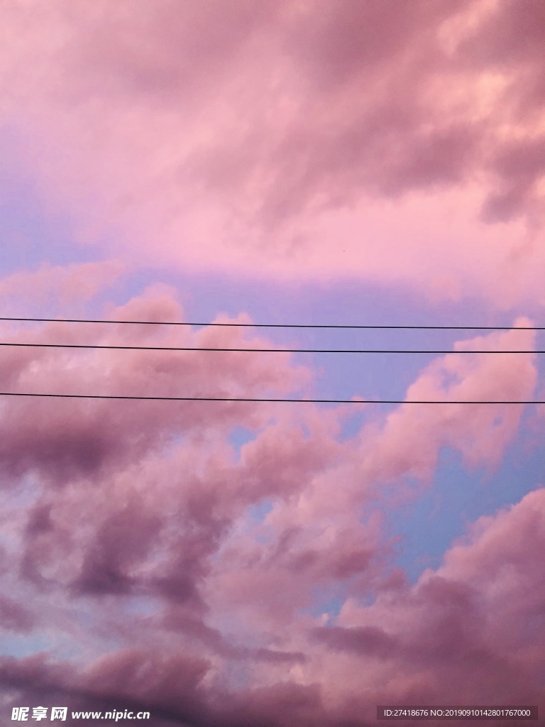 粉色天空