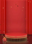 红色演讲台背景设计
