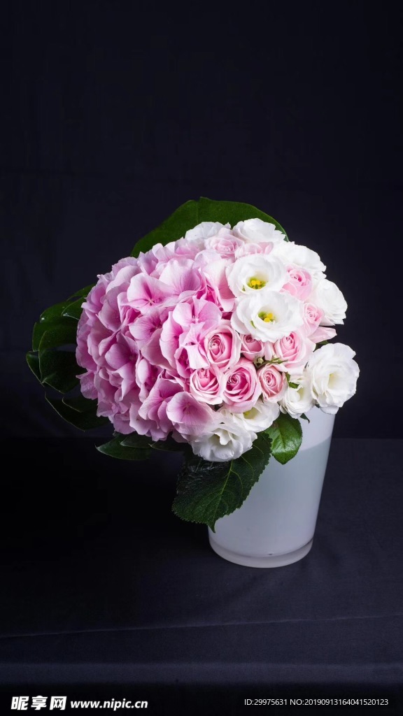 粉色花花