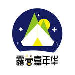 露营logo