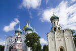 俄罗斯彩色屋顶的教堂