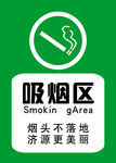 吸烟区海报