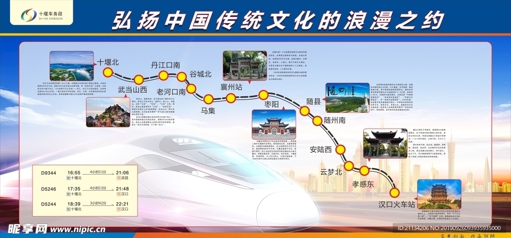 汉十高铁线路图