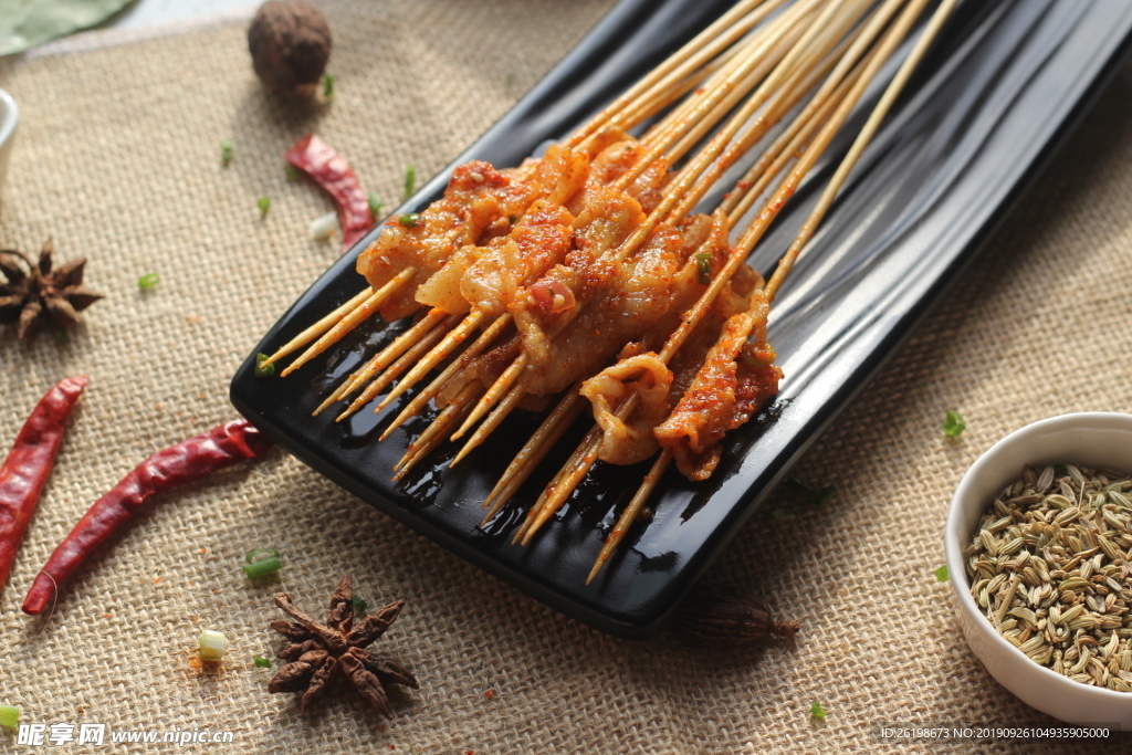 五花肉串