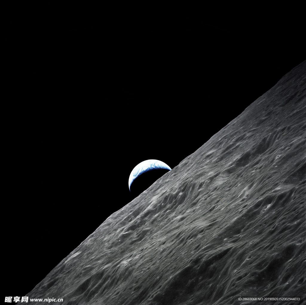 太空星球月亮宇宙飛船