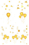 金色漂浮装饰气球