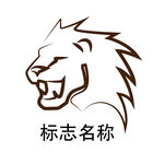 棕色线条狮子LOGO