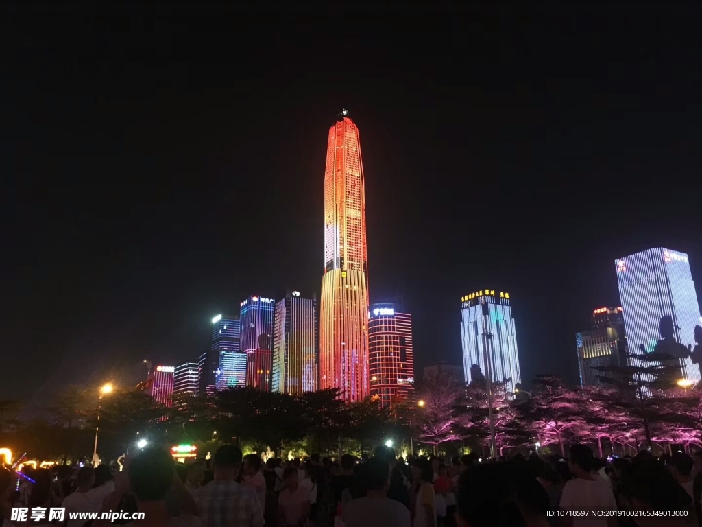 夜景煙花美景