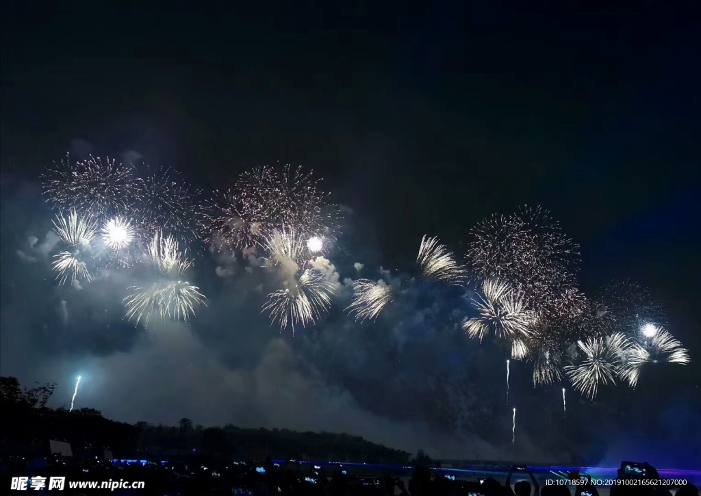 夜景煙花美景