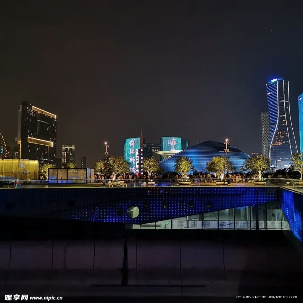夜景煙花美景