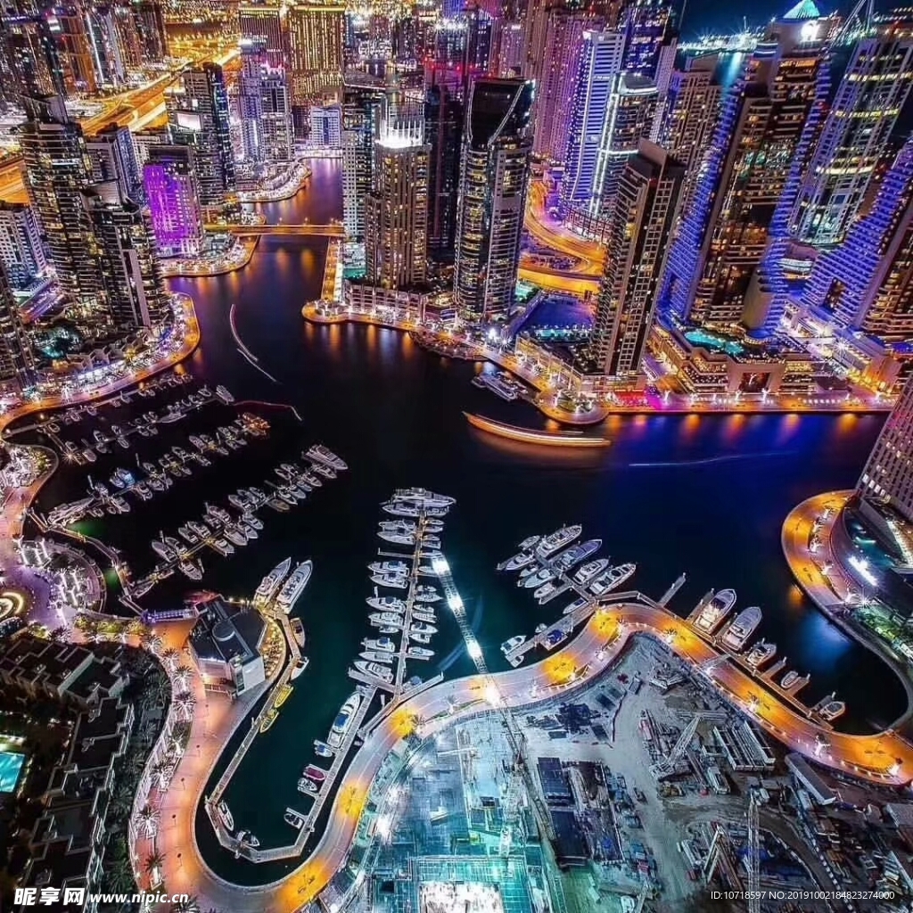 夜景煙花美景