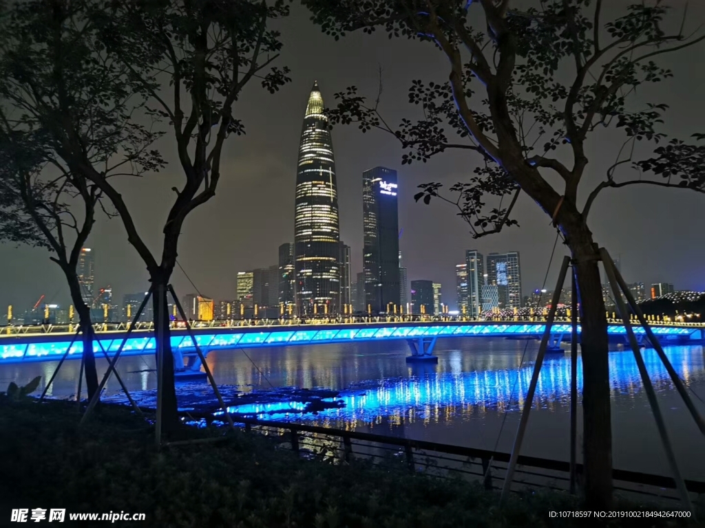 夜景煙花美景