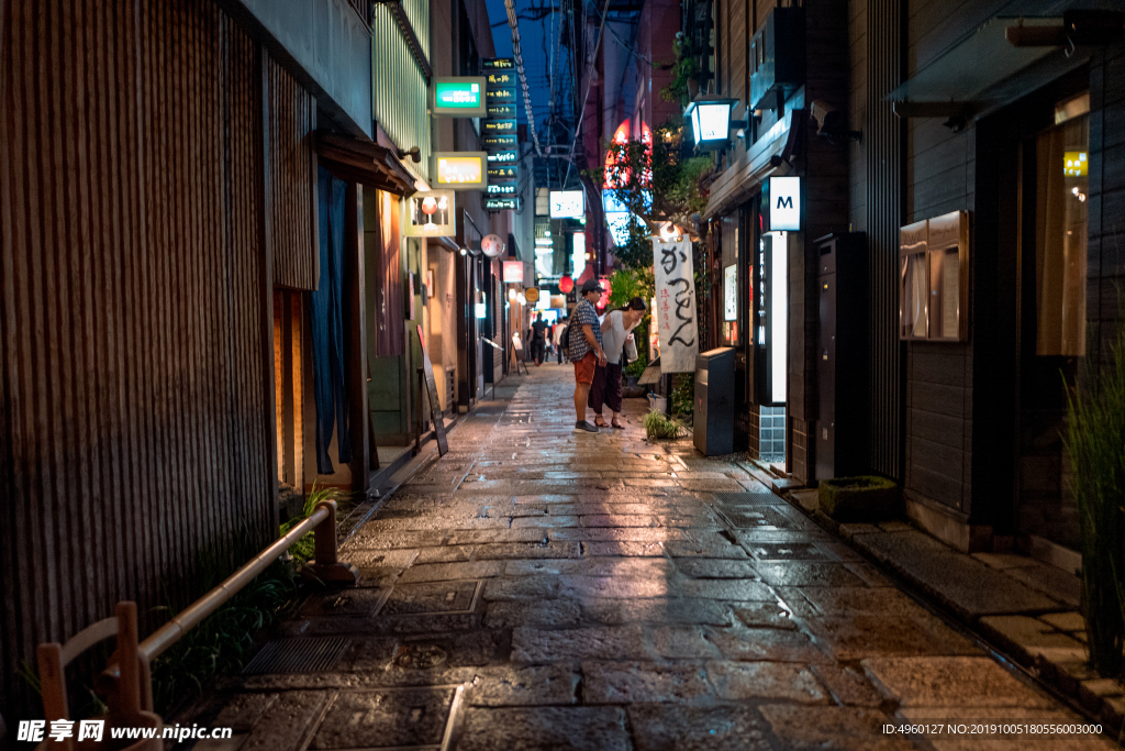 大阪夜景-石板街
