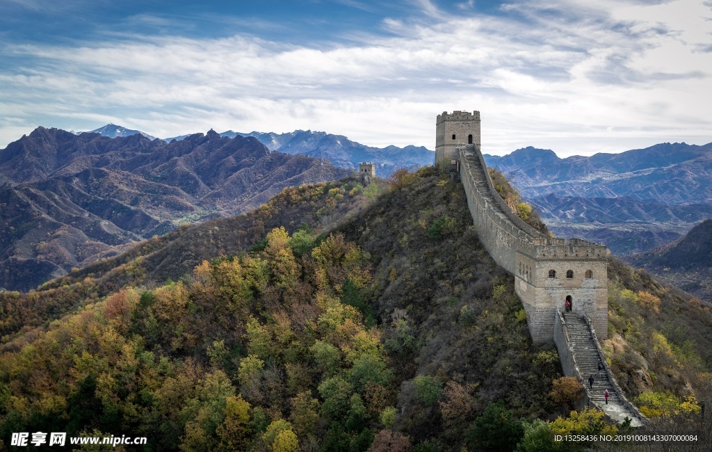 群山長(zhǎng)城天空風(fēng)景云彩