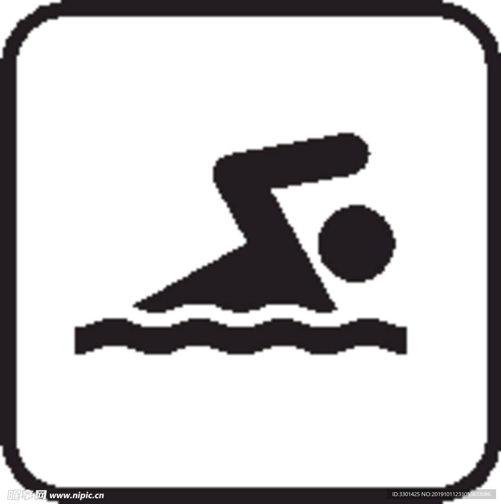 运动图标系列 游泳图标