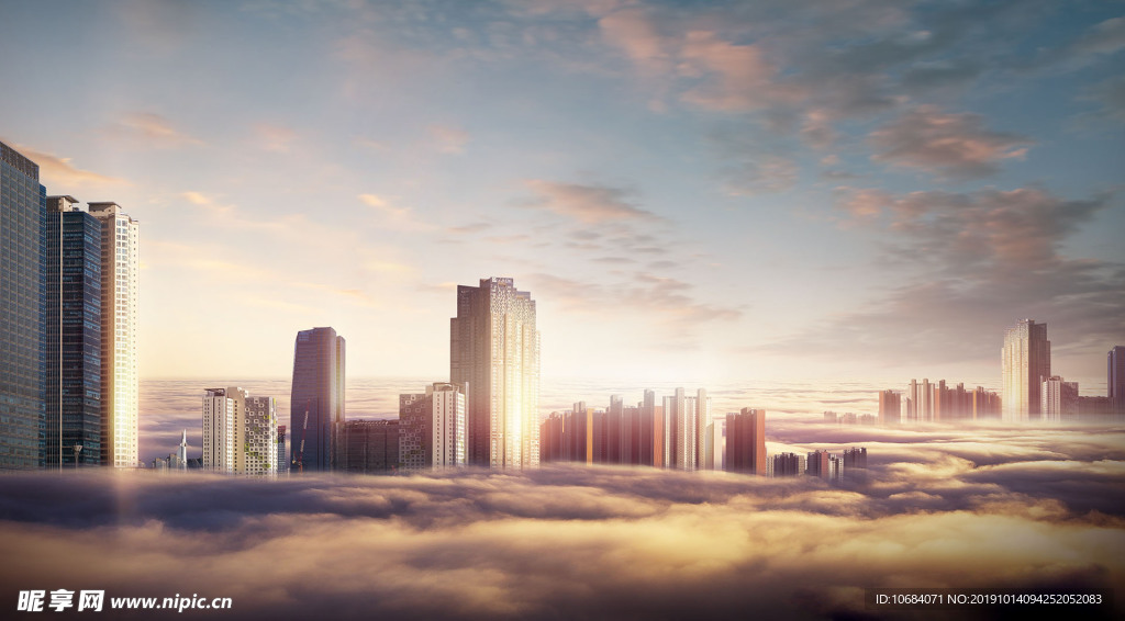 時(shí)尚都市高鐵飛馳建筑背景