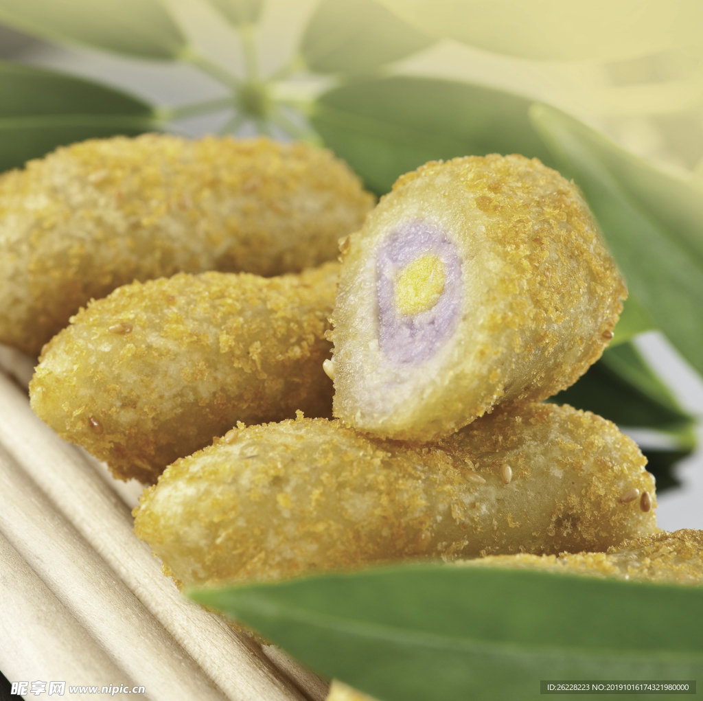 三色芋卷圖片