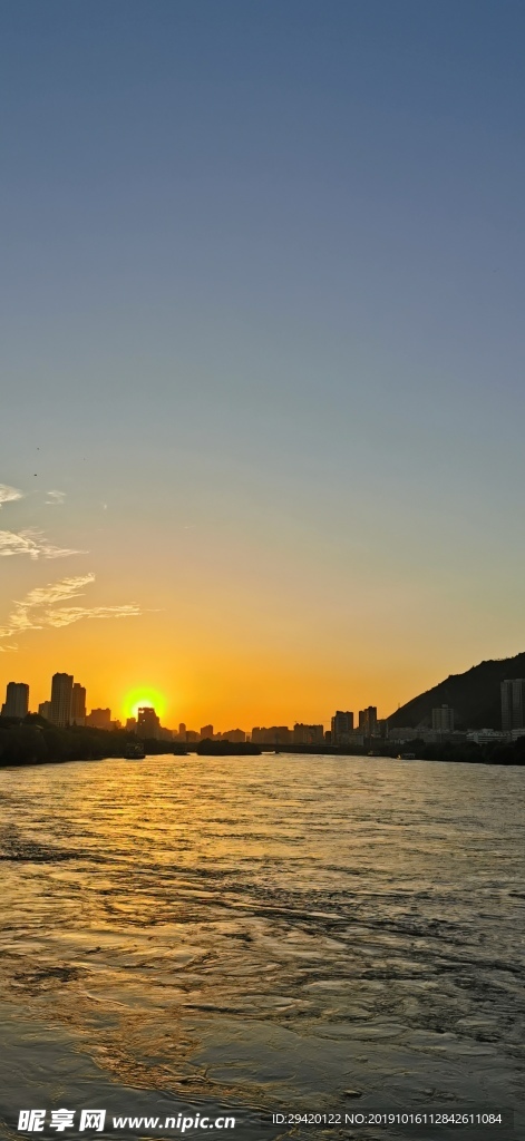 黃河夕陽