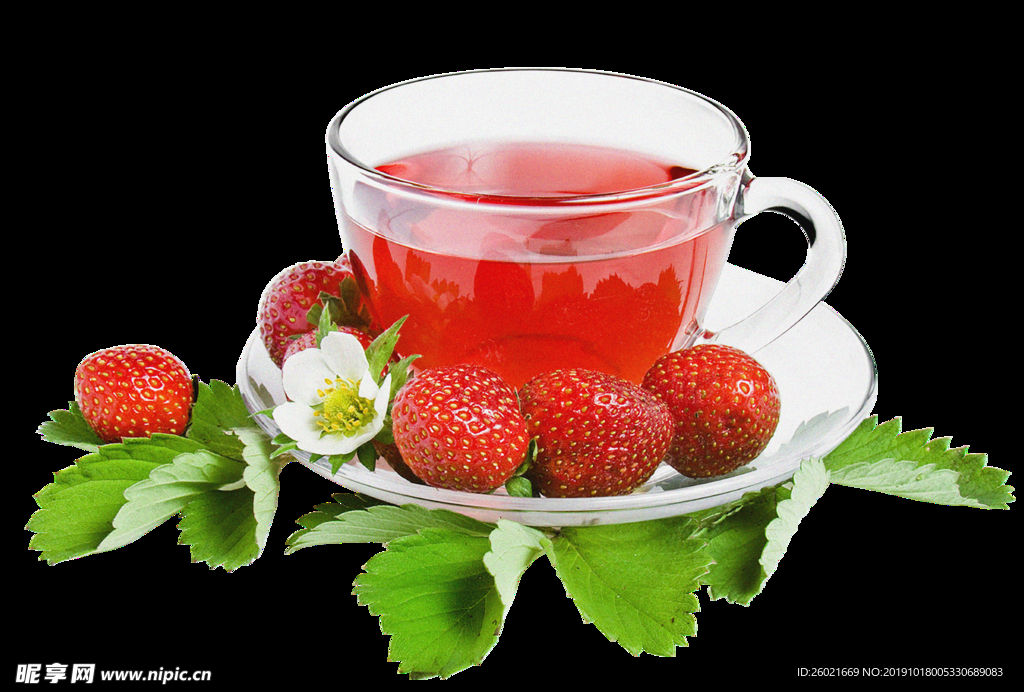 草莓茶免扣