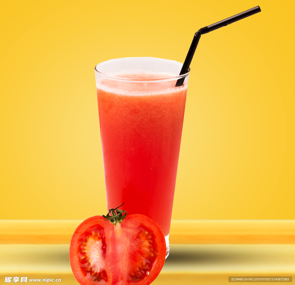 番茄西红柿草莓汁海报