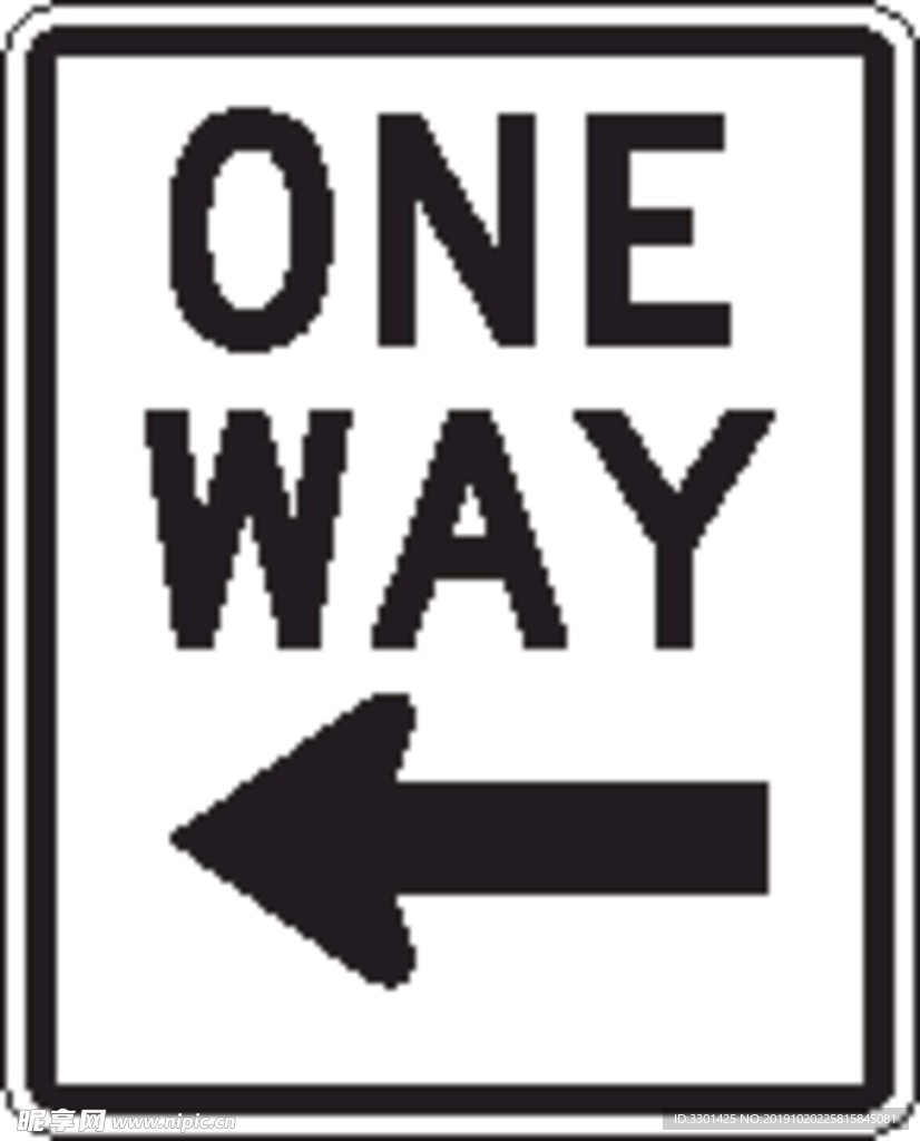 外国交通图标  向左行驶图标
