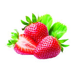 草莓 带叶草莓