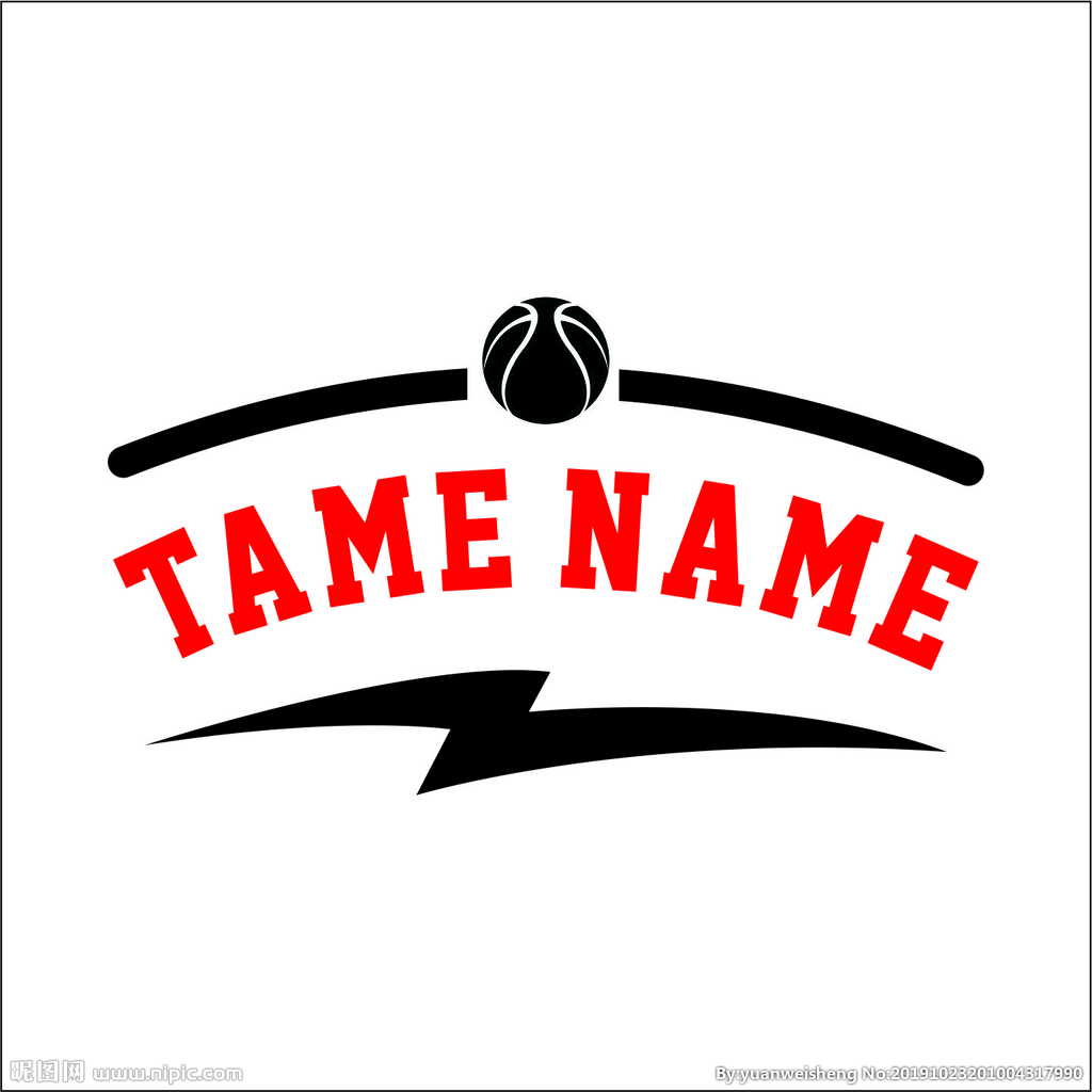 篮球印花logo