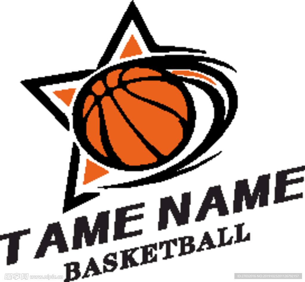 矢量球队名logo设计篮球服
