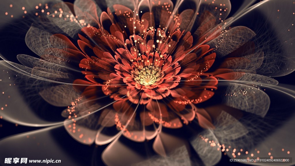 分形花