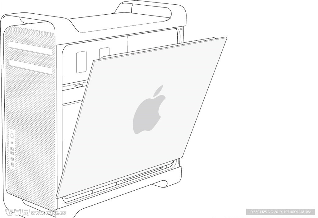 电子图标系列 苹果机箱