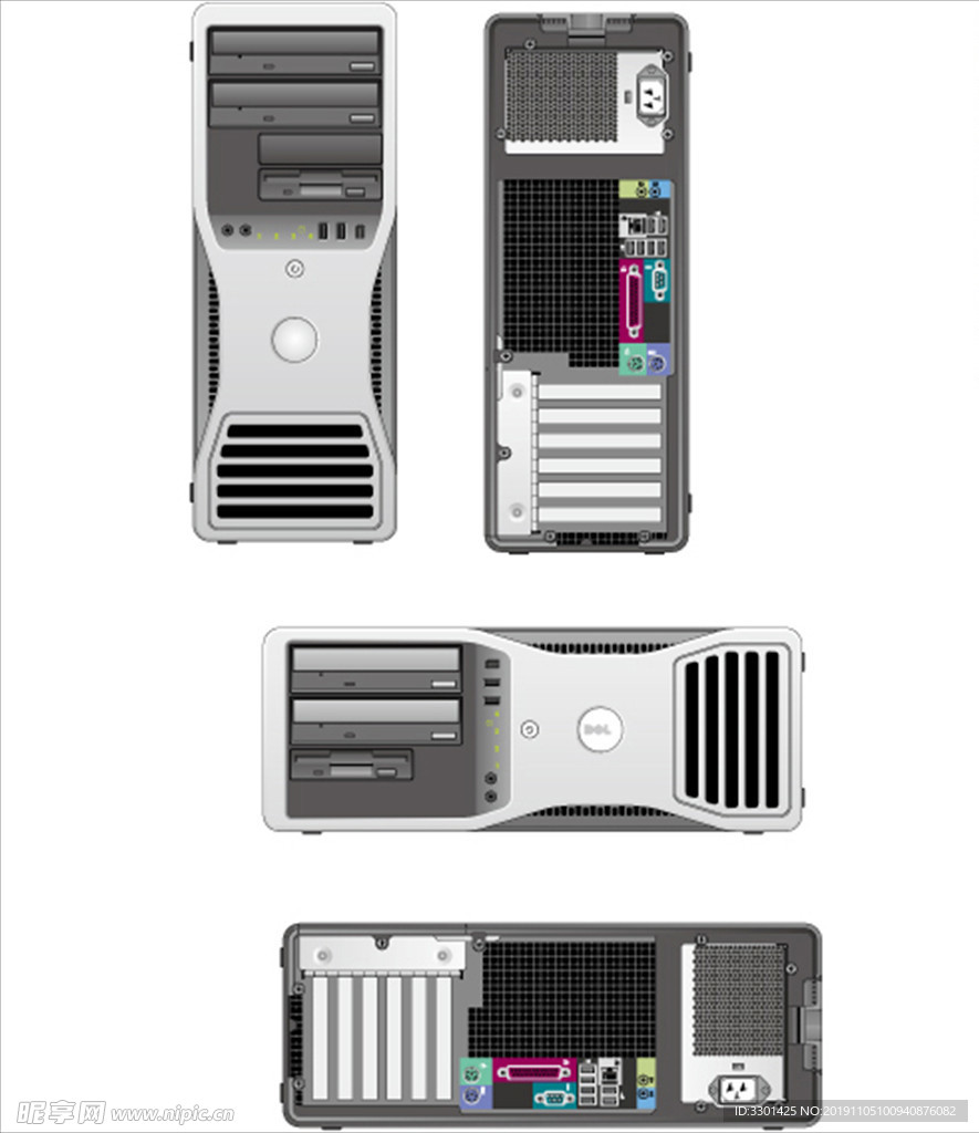电子图标系列 电脑主机箱