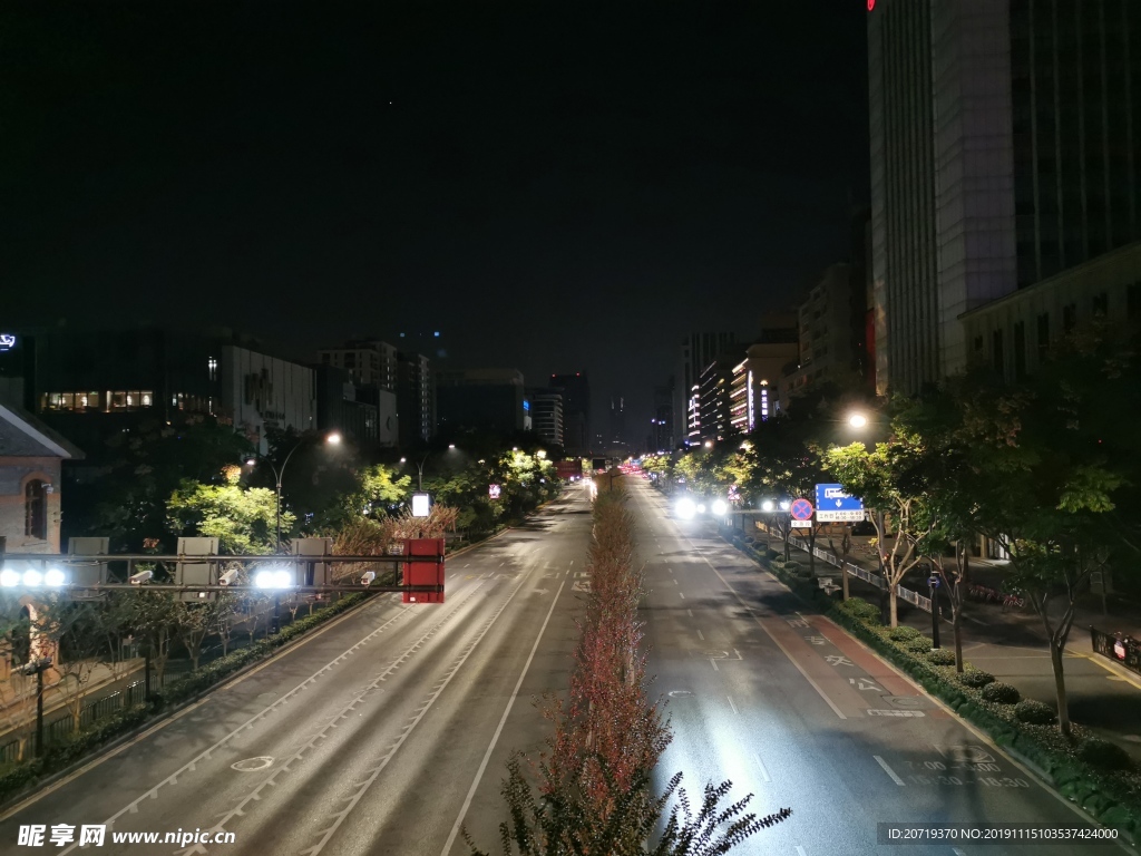 杭州市中心夜景