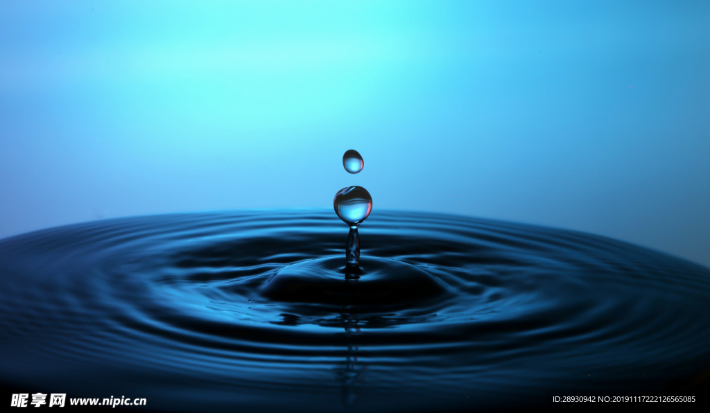 水珠水紋雨滴