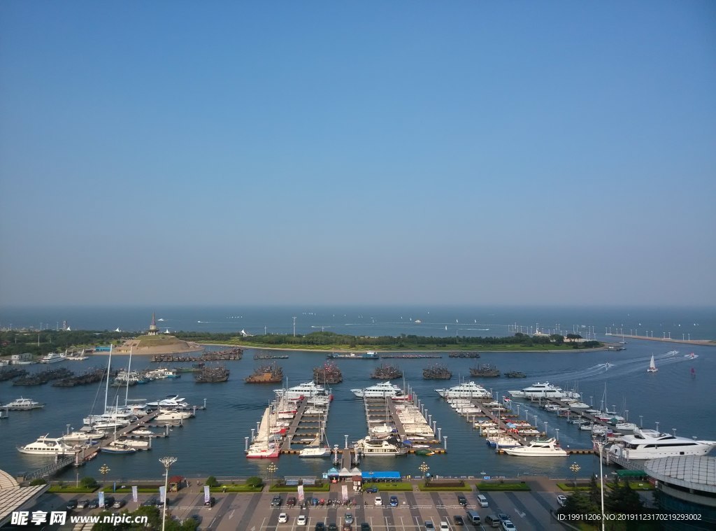 日照帆船码头，海景，蓝天2