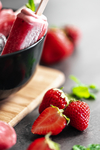 草莓冰棒美食摄影