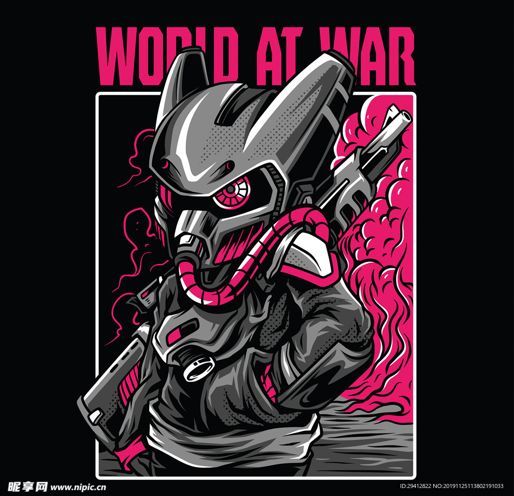 世界战争插画