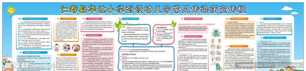 幼兒常見傳染病宣傳欄