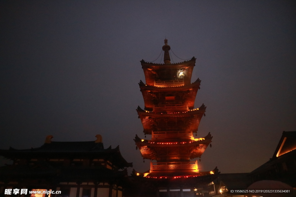 拈花湾 夜景 无锡山水 无锡古